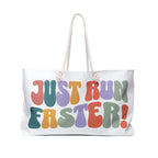 Just Run Faster - Rainbow Retro - Weekender Bag - Forward Gear Athletics