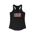 Just Run Faster - Rainbow Retro - Women's Ideal Racerback Tank - Forward Gear Athletics