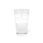 Just Run Faster - Retro - Pint Glass, 16oz - Forward Gear Athletics