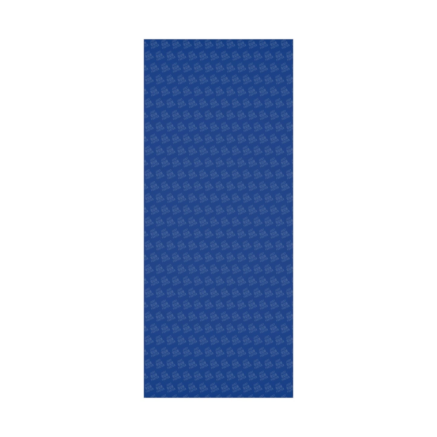 Just Run Faster - Running Themed Gift Wrapping Paper - Blue on Blue - Forward Gear Athletics