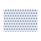 Just Run Faster - Running Themed Gift Wrapping Paper - Blue on White - Forward Gear Athletics
