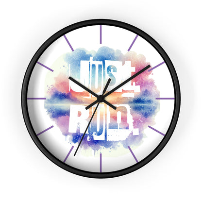Just Run Motivational Wall Clock - Colorful Home Decor for Runners - Forward Gear Athletics