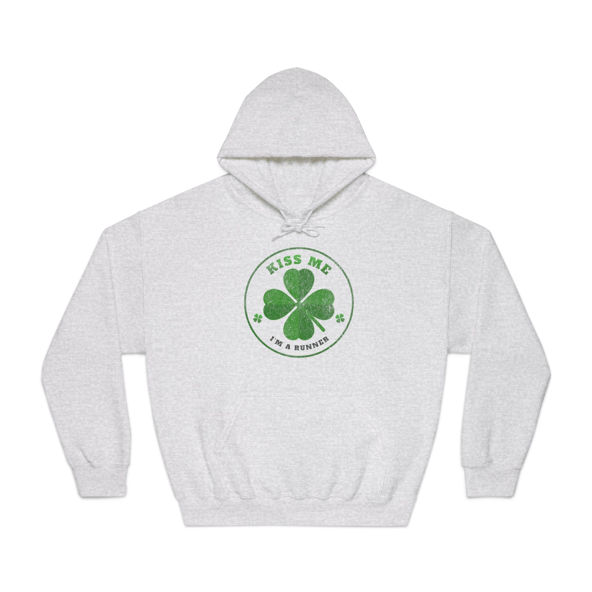 Kiss Me I'm a Runner - Unisex DryBlend Hooded Sweatshirt - Forward Gear Athletics