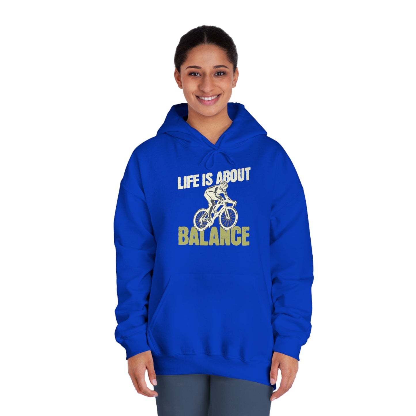 Life is About Balance Hoodie - Moss - Cycling - Unisex - Forward Gear Athletics