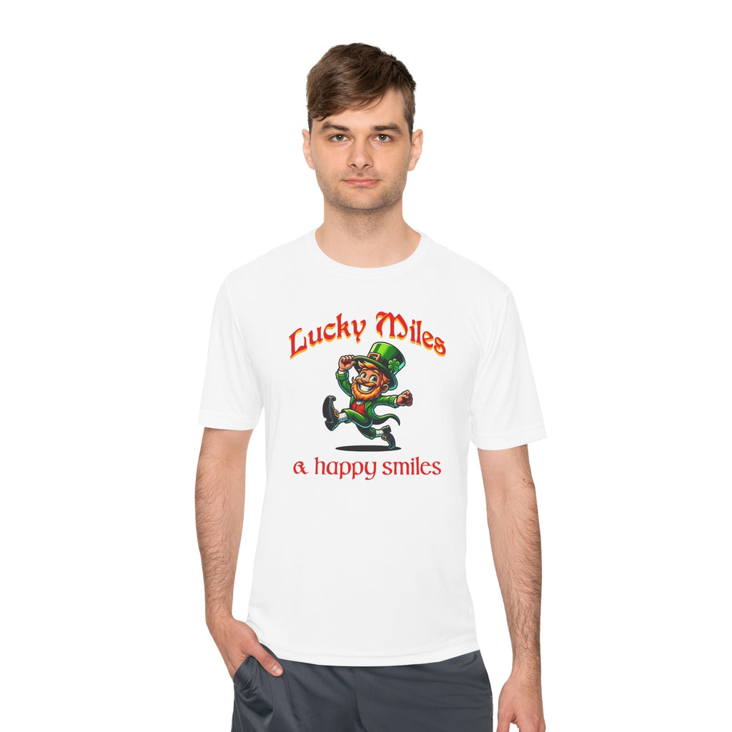 Lucky Miles and Happy Smiles - Unisex Moisture Wicking Tee - Forward Gear Athletics
