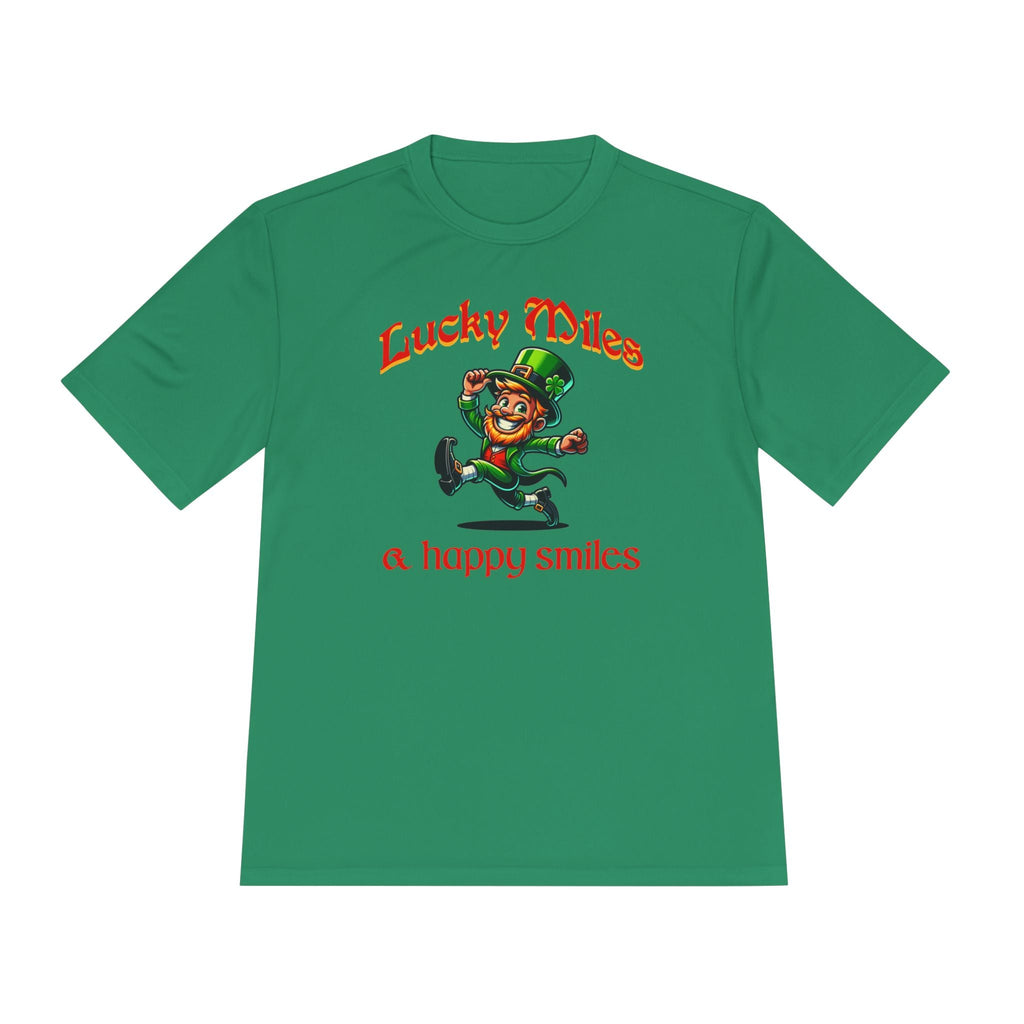 Lucky Miles and Happy Smiles - Unisex Moisture Wicking Tee - Forward Gear Athletics