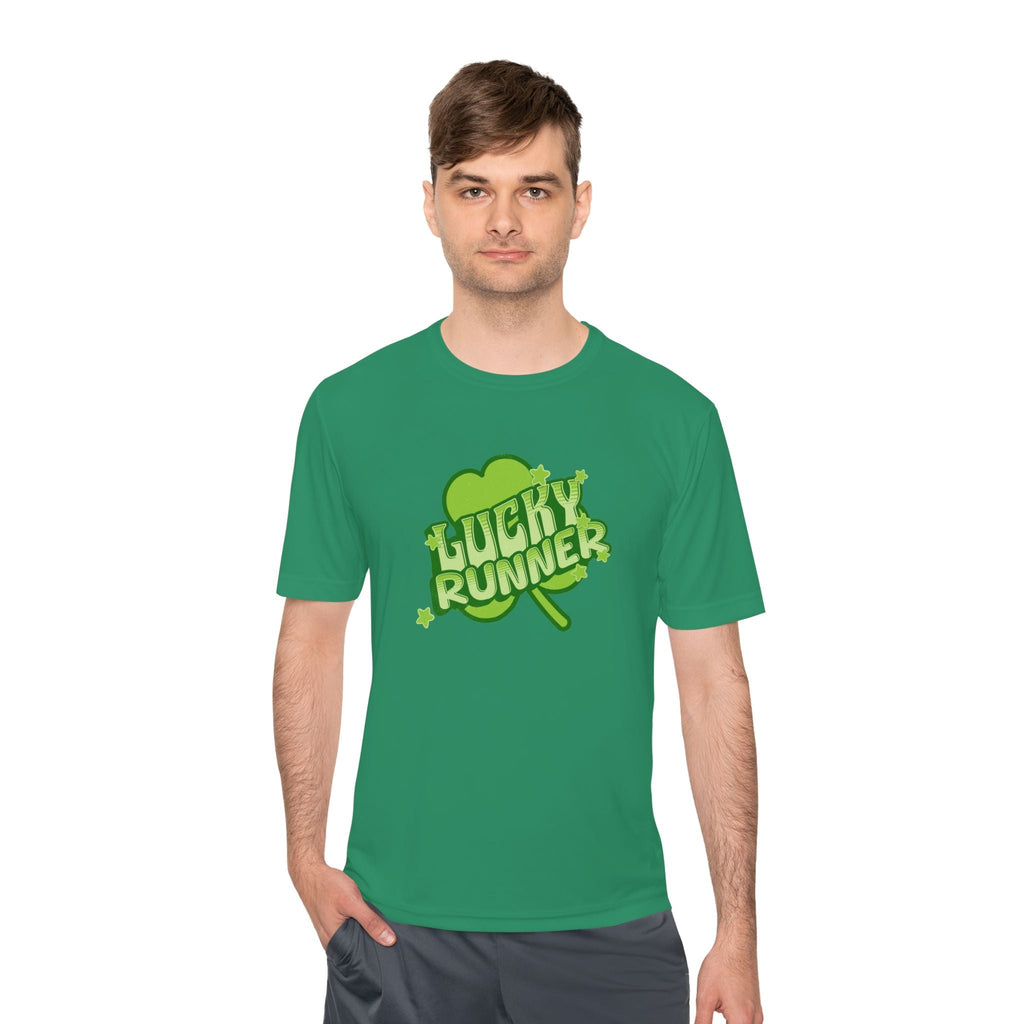 Lucky Runner Shamrock - Unisex Moisture Wicking Tee - Forward Gear Athletics
