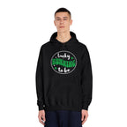 Lucky to be Running - Unisex DryBlend Hooded Sweatshirt - Forward Gear Athletics