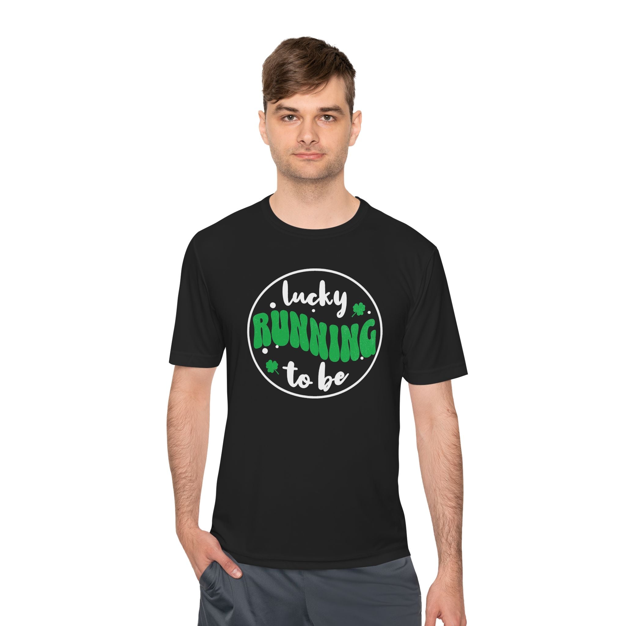 Lucky to be Running - Unisex Moisture Wicking Tee - Forward Gear Athletics