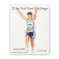 Custom Watercolor Race Finisher Canvas - Matte Canvas, Stretched, 1.25"
