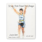 Custom Watercolor Race Finisher Canvas - Matte Canvas, Stretched, 1.25"