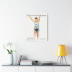 Custom Watercolor Race Finisher Canvas - Matte Canvas, Stretched, 1.25"