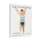 Custom Watercolor Race Finisher Canvas - Matte Canvas, Stretched, 1.25"