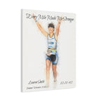 Custom Watercolor Race Finisher Canvas - Matte Canvas, Stretched, 1.25"