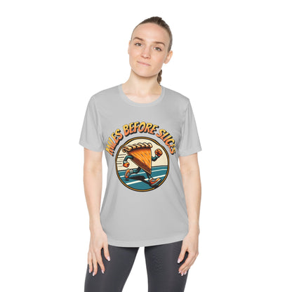 Miles Before Slices - Pumpkin Pie Runner - Ladies Competitor Tee - Forward Gear Athletics