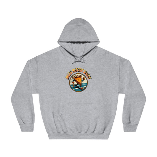 Miles Before Slices - Pumpkin Pie Runner - Unisex DryBlend® Hooded Sweatshirt - Forward Gear Athletics