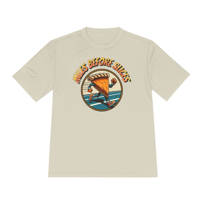 Miles Before Slices - Pumpkin Pie Runner - Unisex Moisture Wicking Tee - Forward Gear Athletics