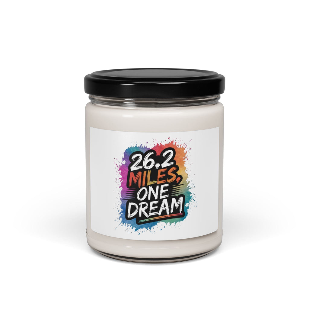 Motivational Scented Soy Candle - "26.2 Miles, One Dream" - 9oz - Forward Gear Athletics