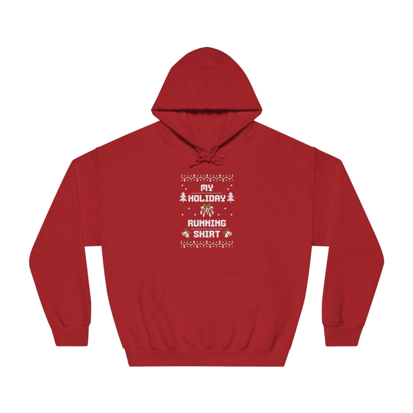 My Holiday Running Shirt - Unisex DryBlend Hooded Sweatshirt - Forward Gear Athletics