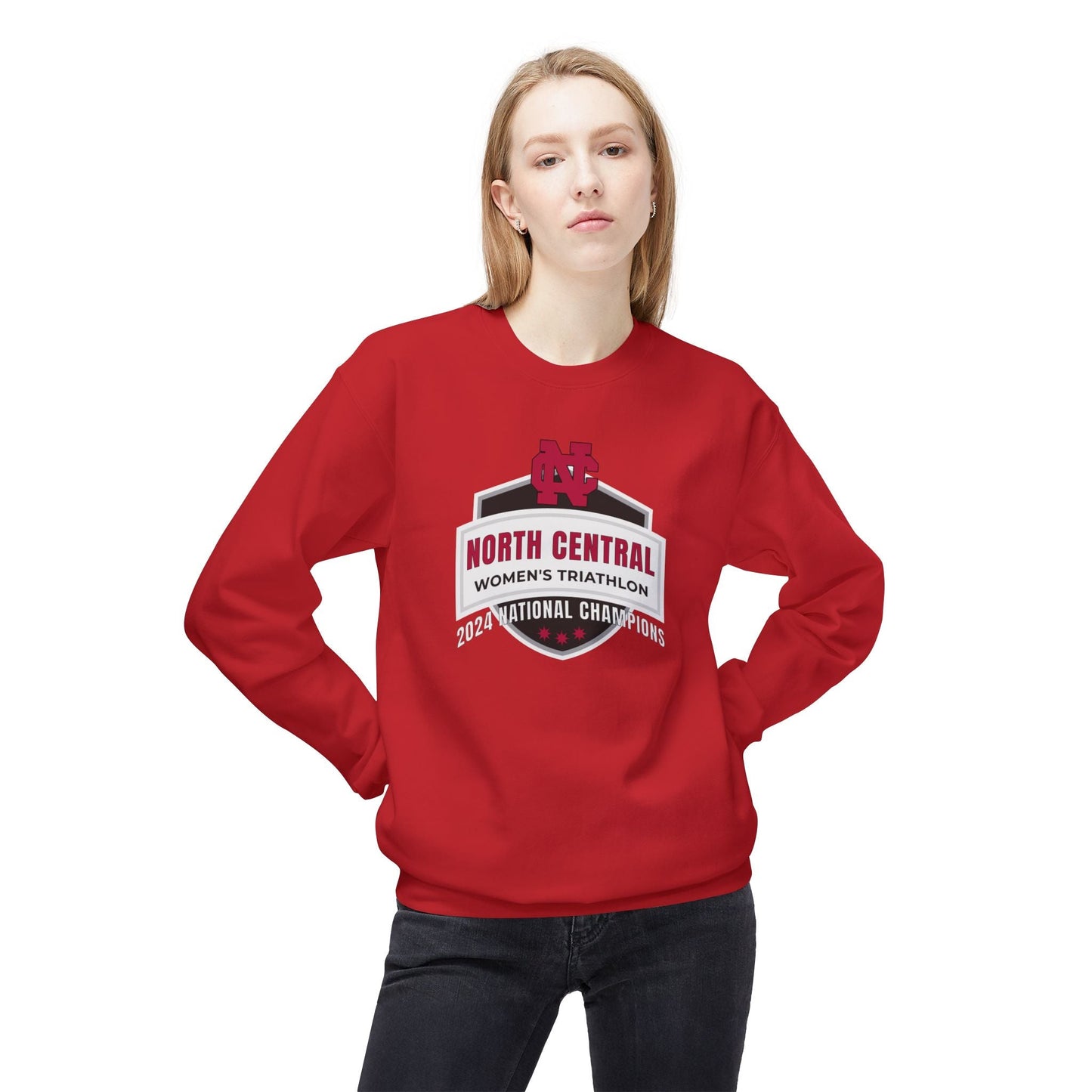 NCC 24 CHAMP - Unisex Midweight Softstyle Fleece Crewneck Sweatshirt - Forward Gear Athletics