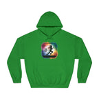 One More Mile Rainbow Woman Runner - Unisex DryBlend Hooded Sweatshirt - Forward Gear Athletics