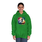 One More Mile Rainbow Woman Runner - Unisex DryBlend Hooded Sweatshirt - Forward Gear Athletics