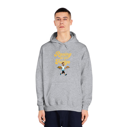 Racing to the Fridge - Men's - Unisex DryBlend® Hooded Sweatshirt - Forward Gear Athletics