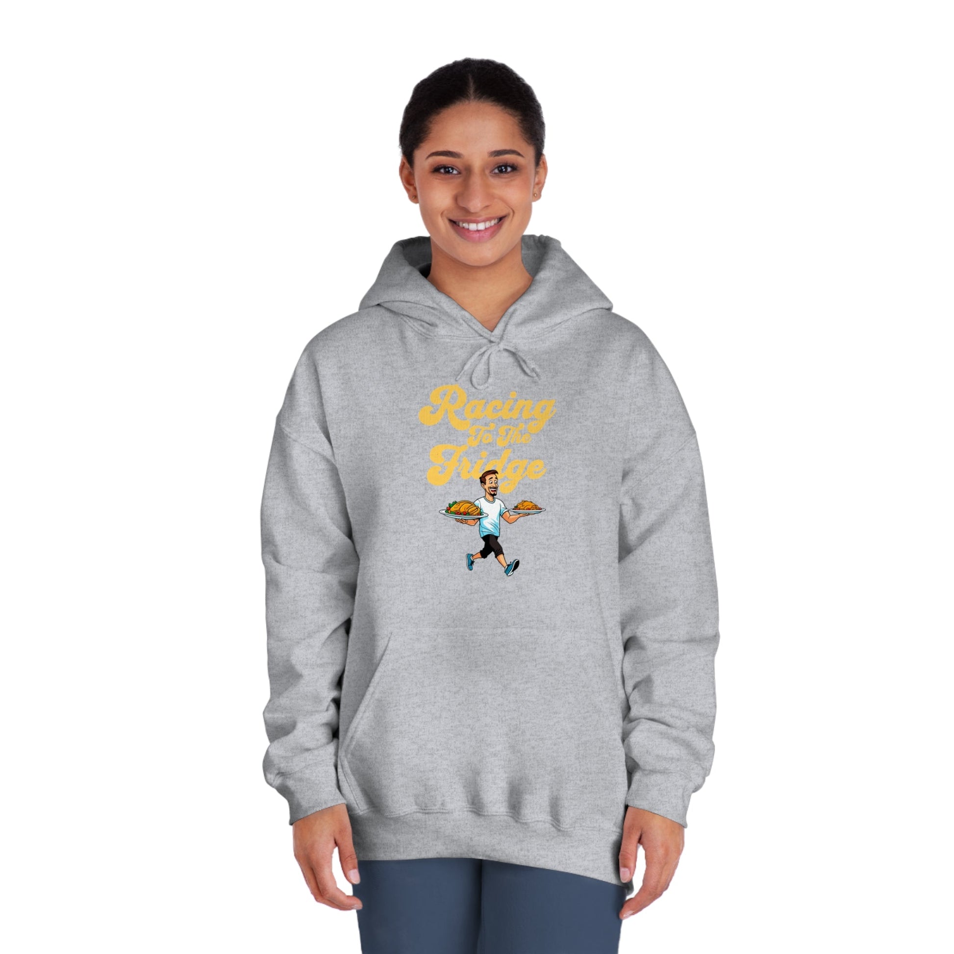 Racing to the Fridge - Men's - Unisex DryBlend® Hooded Sweatshirt - Forward Gear Athletics