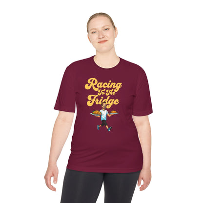 Racing to the Fridge - Men's - Unisex Moisture Wicking Tee - Forward Gear Athletics