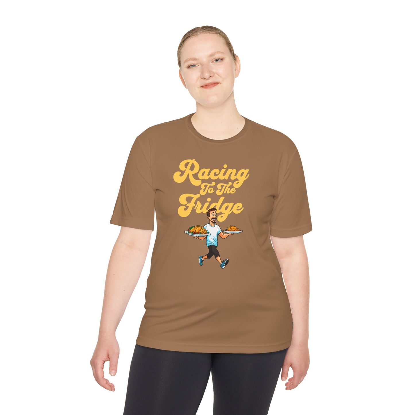 Racing to the Fridge - Men's - Unisex Moisture Wicking Tee - Forward Gear Athletics