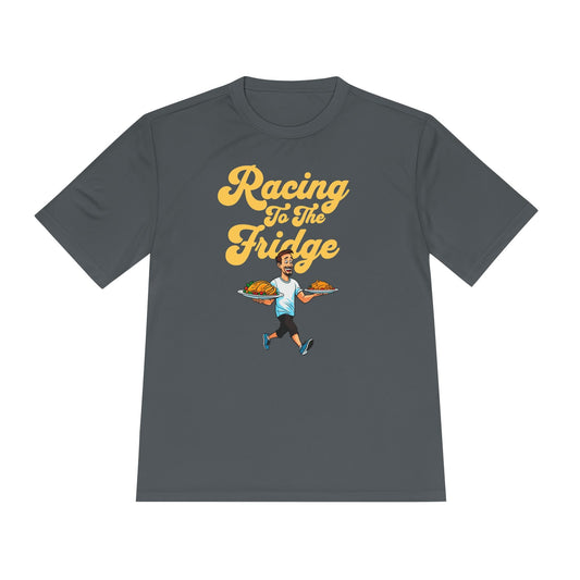 Racing to the Fridge - Men's - Unisex Moisture Wicking Tee - Forward Gear Athletics