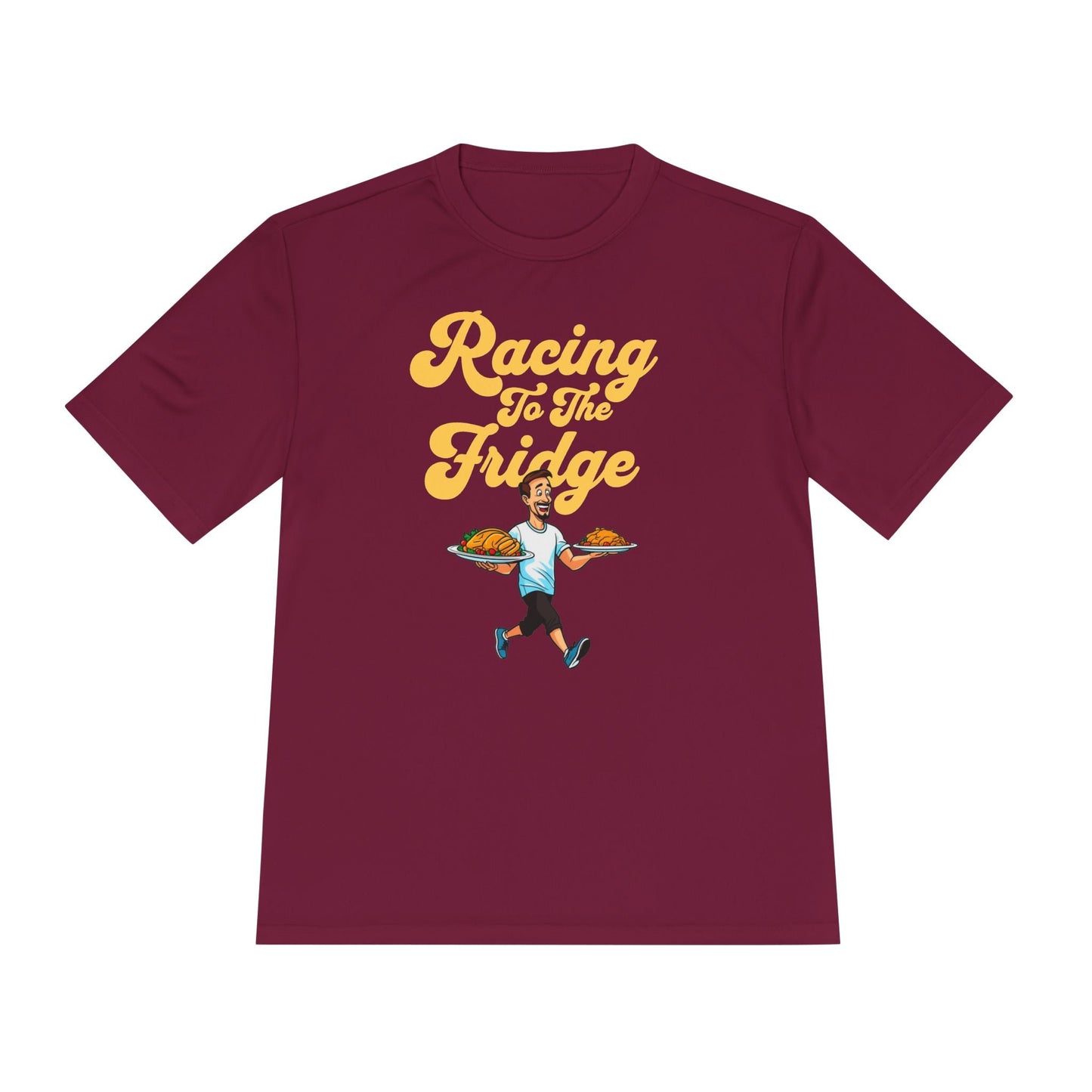 Racing to the Fridge - Men's - Unisex Moisture Wicking Tee - Forward Gear Athletics