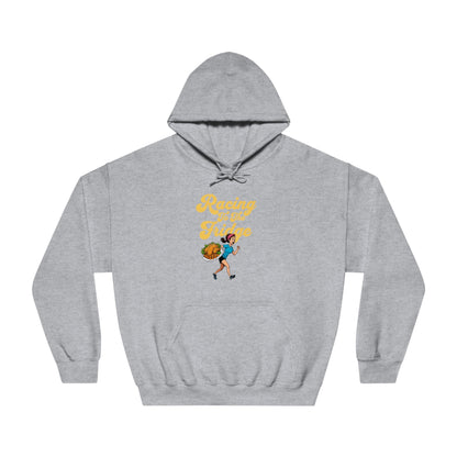 Racing to the Fridge - Women's - Unisex DryBlend® Hooded Sweatshirt - Forward Gear Athletics