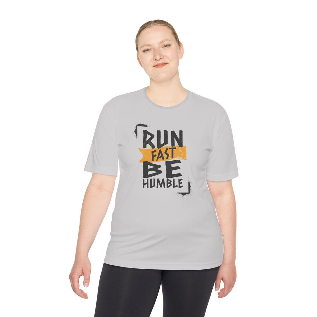Run Fast Be Humble Moisture Wicking Tee - Unisex - Forward Gear Athletics