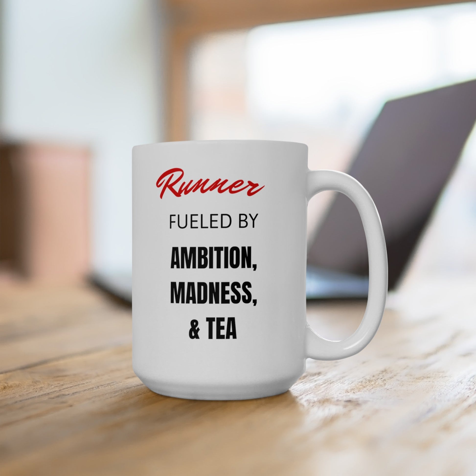 Runner Fueled By Tea and More - Ceramic Mug 150z - Forward Gear Athletics