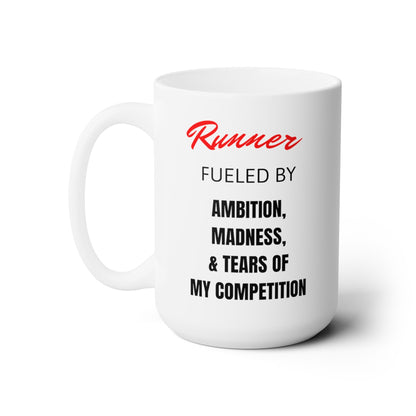 Runner Fueled By Tears and More - Ceramic Mug 150z - Forward Gear Athletics