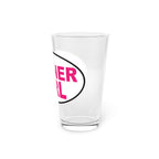 Runner Girl - Pint Glass, 16oz - Forward Gear Athletics