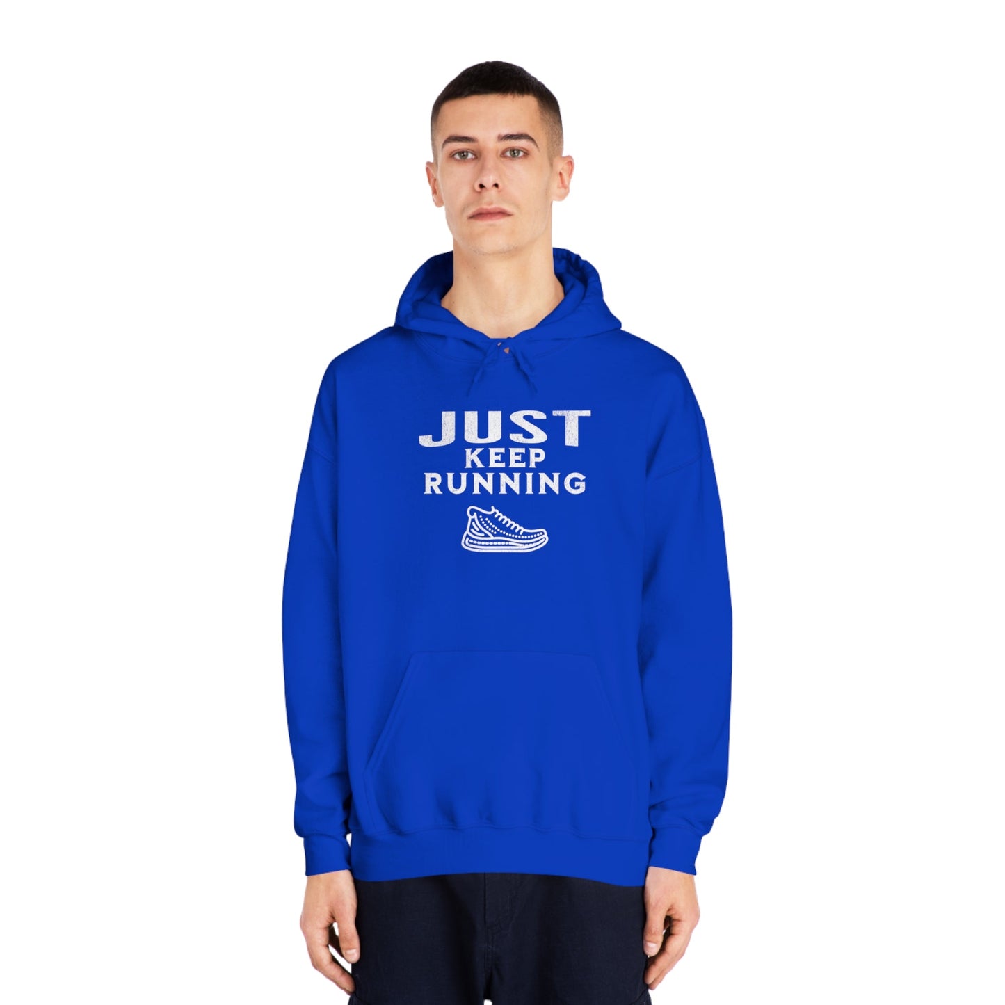 Running - Just Keep Moving (White print) Hoodie - Unisex - Forward Gear Athletics