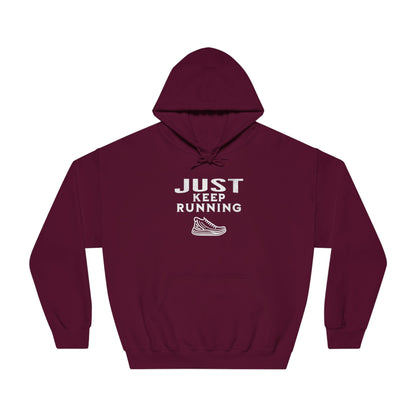 Running - Just Keep Moving (White print) Hoodie - Unisex - Forward Gear Athletics