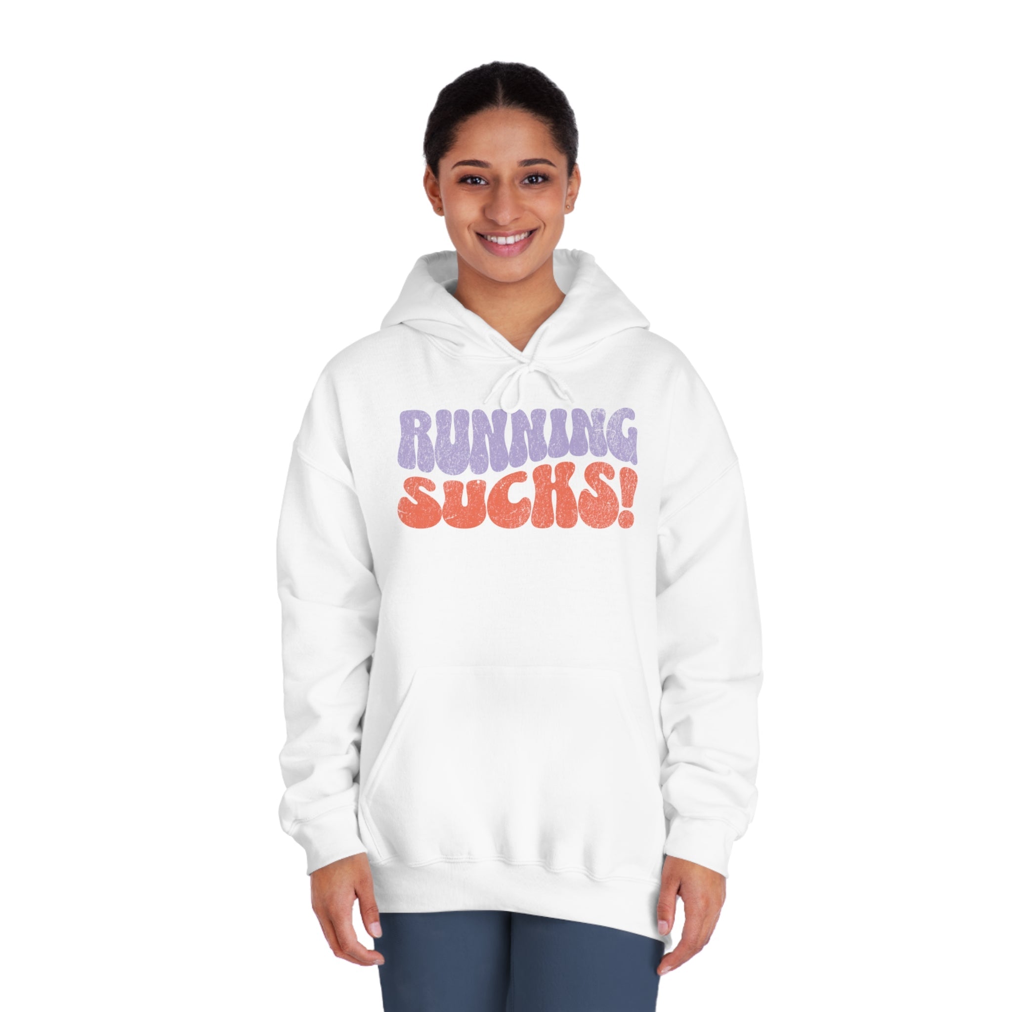 Running Sucks - Wornout Retro Hoodie - Unisex - Forward Gear Athletics