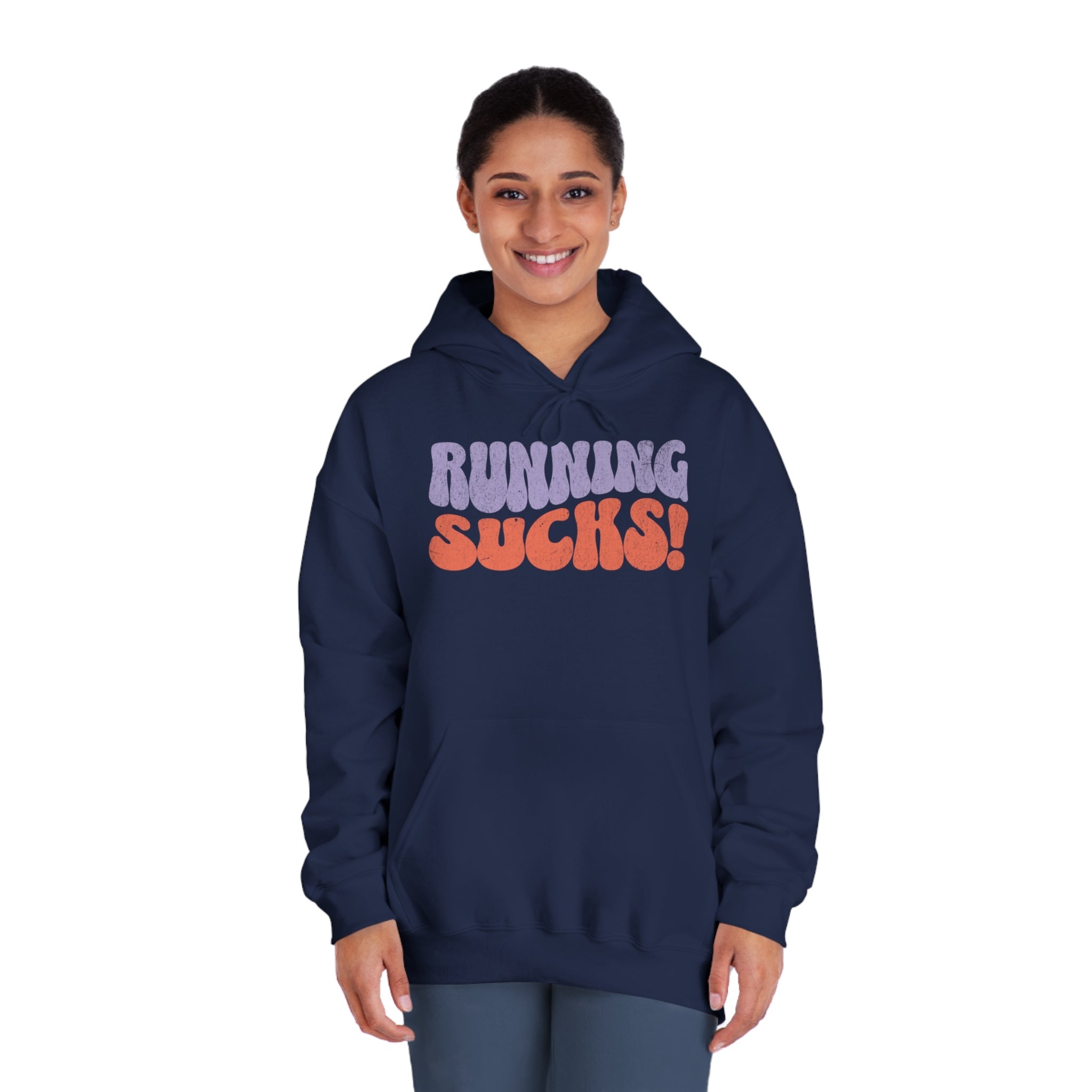 Running Sucks - Wornout Retro Hoodie - Unisex - Forward Gear Athletics