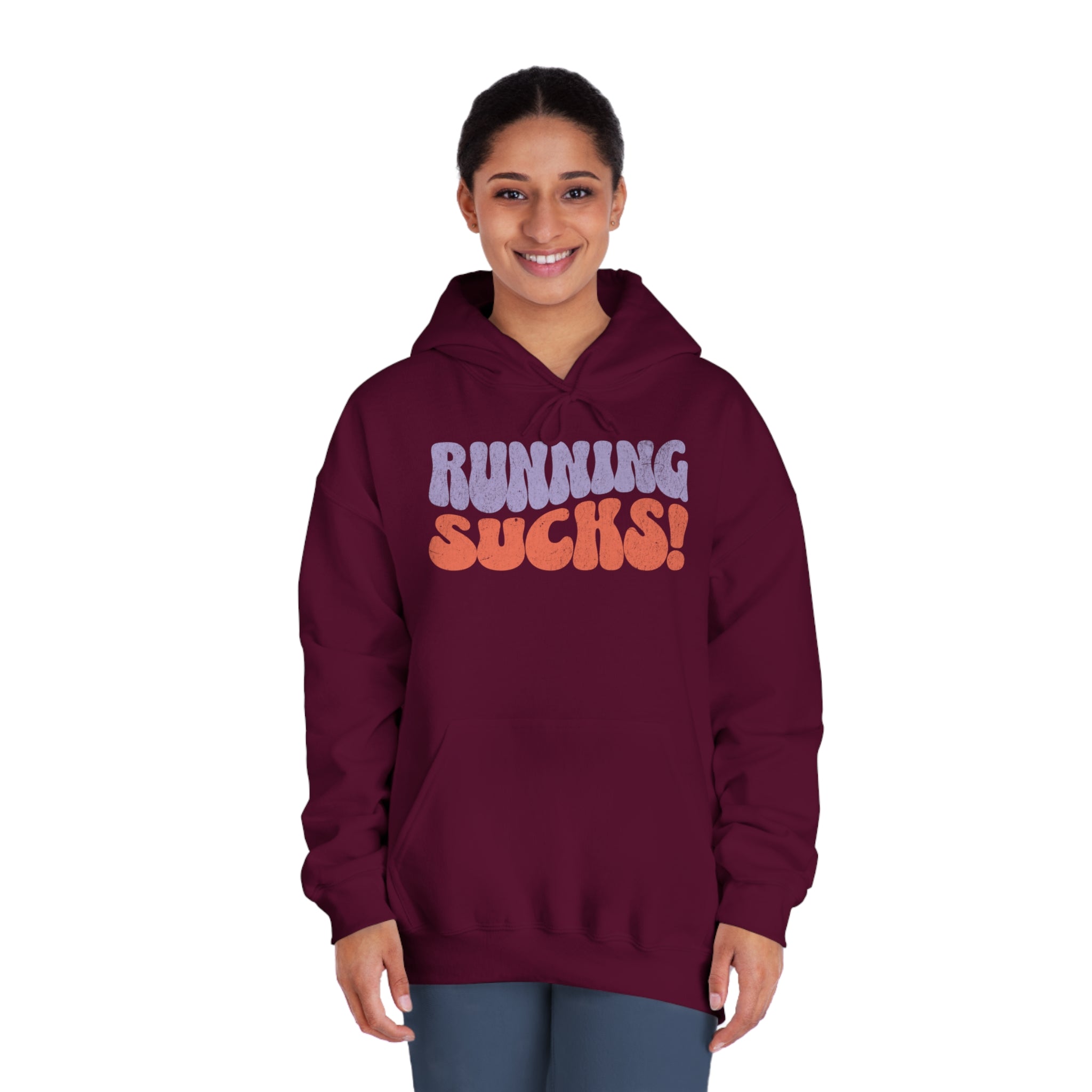 Running Sucks - Wornout Retro Hoodie - Unisex - Forward Gear Athletics