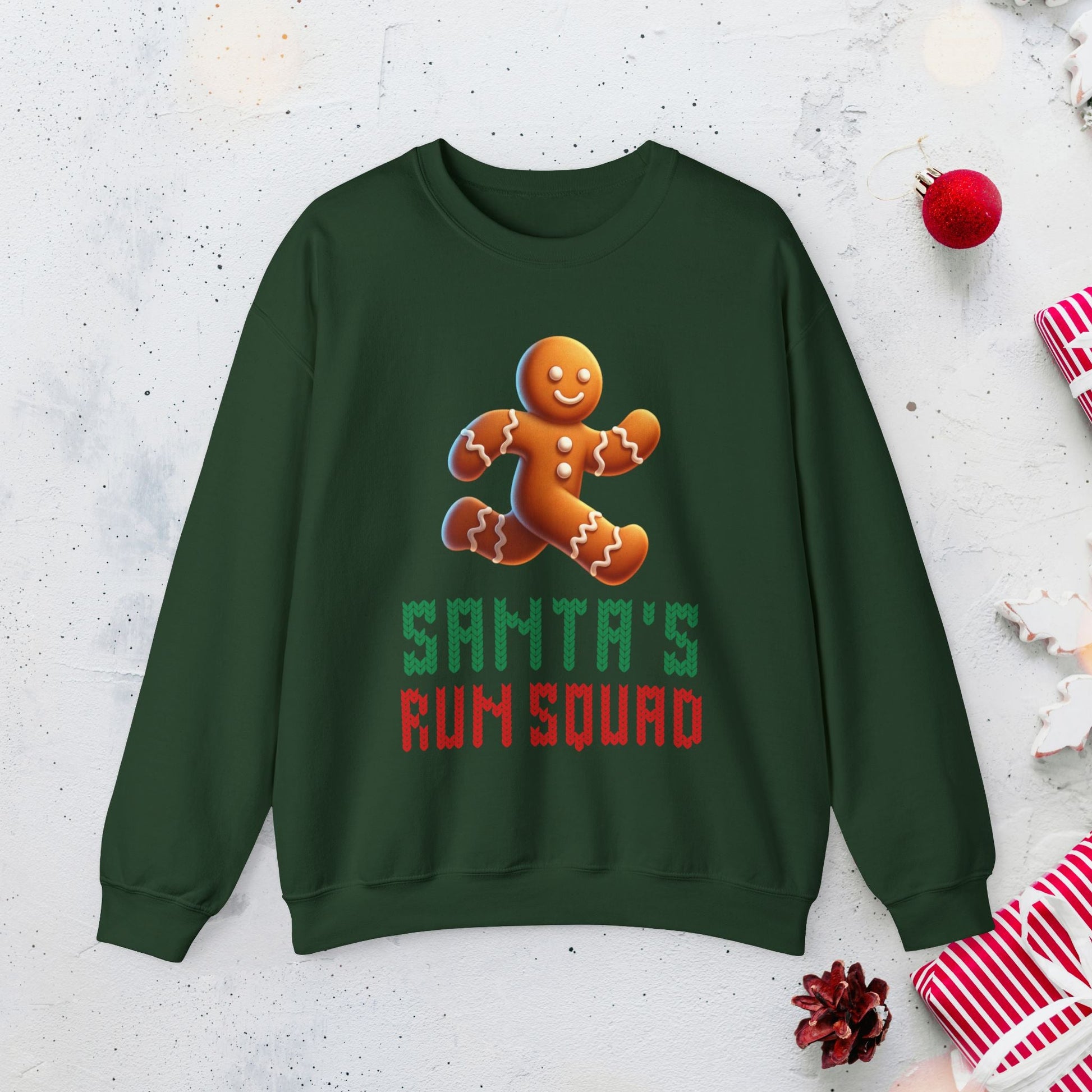 Santa's Run Squad - Unisex Crewneck Sweatshirt - Forward Gear Athletics