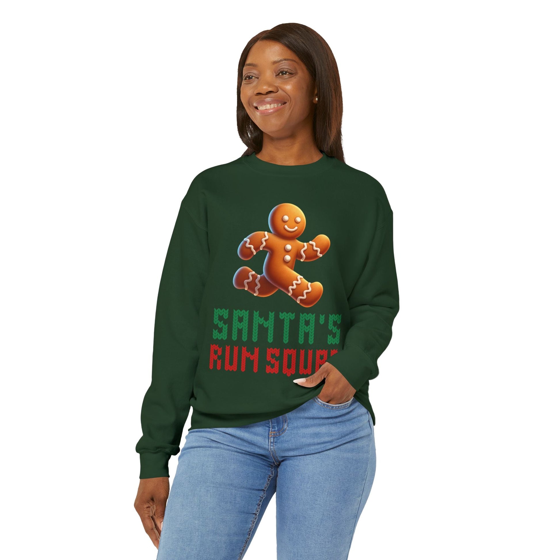 Santa's Run Squad - Unisex Crewneck Sweatshirt - Forward Gear Athletics