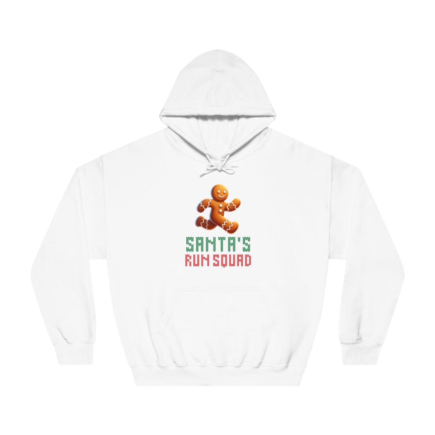 Santa's Run Squad - Unisex DryBlend Hooded Sweatshirt - Forward Gear Athletics