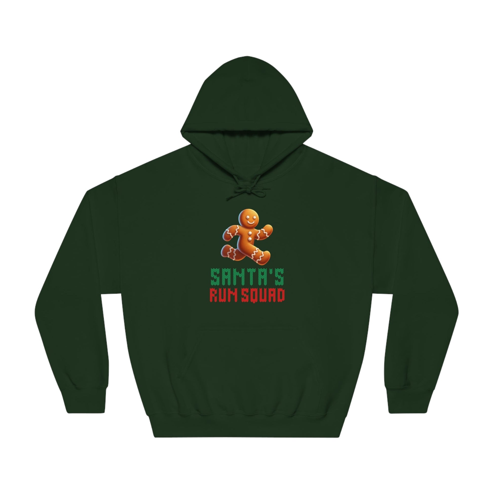 Santa's Run Squad - Unisex DryBlend Hooded Sweatshirt - Forward Gear Athletics