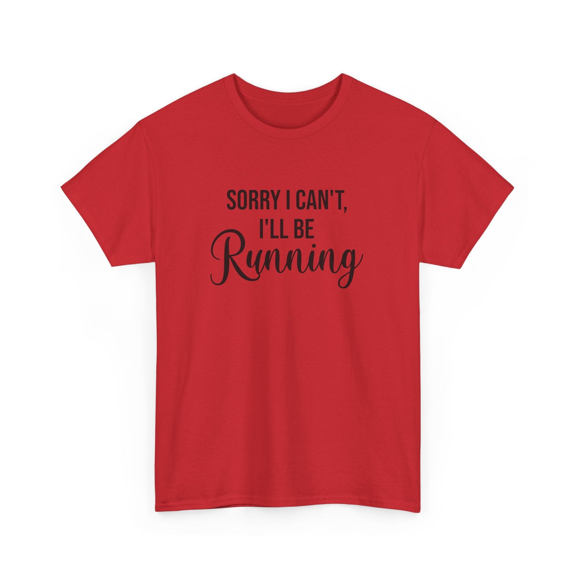 Sorry, I can't, I'll be Running (Black print) - Unisex - Forward Gear Athletics