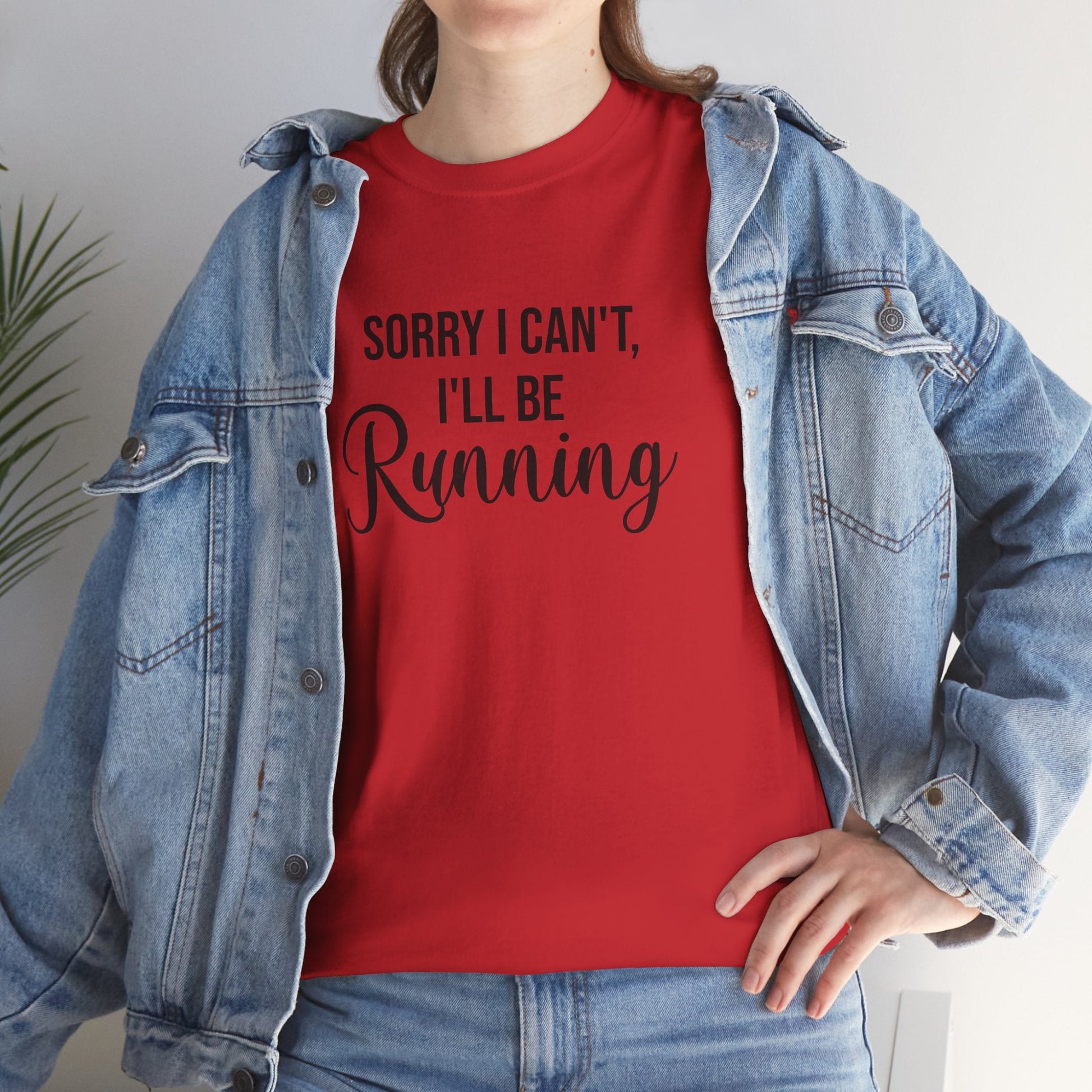 Sorry, I can't, I'll be Running (Black print) - Unisex - Forward Gear Athletics