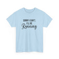 Sorry, I can't, I'll be Running (Black print) - Unisex - Forward Gear Athletics