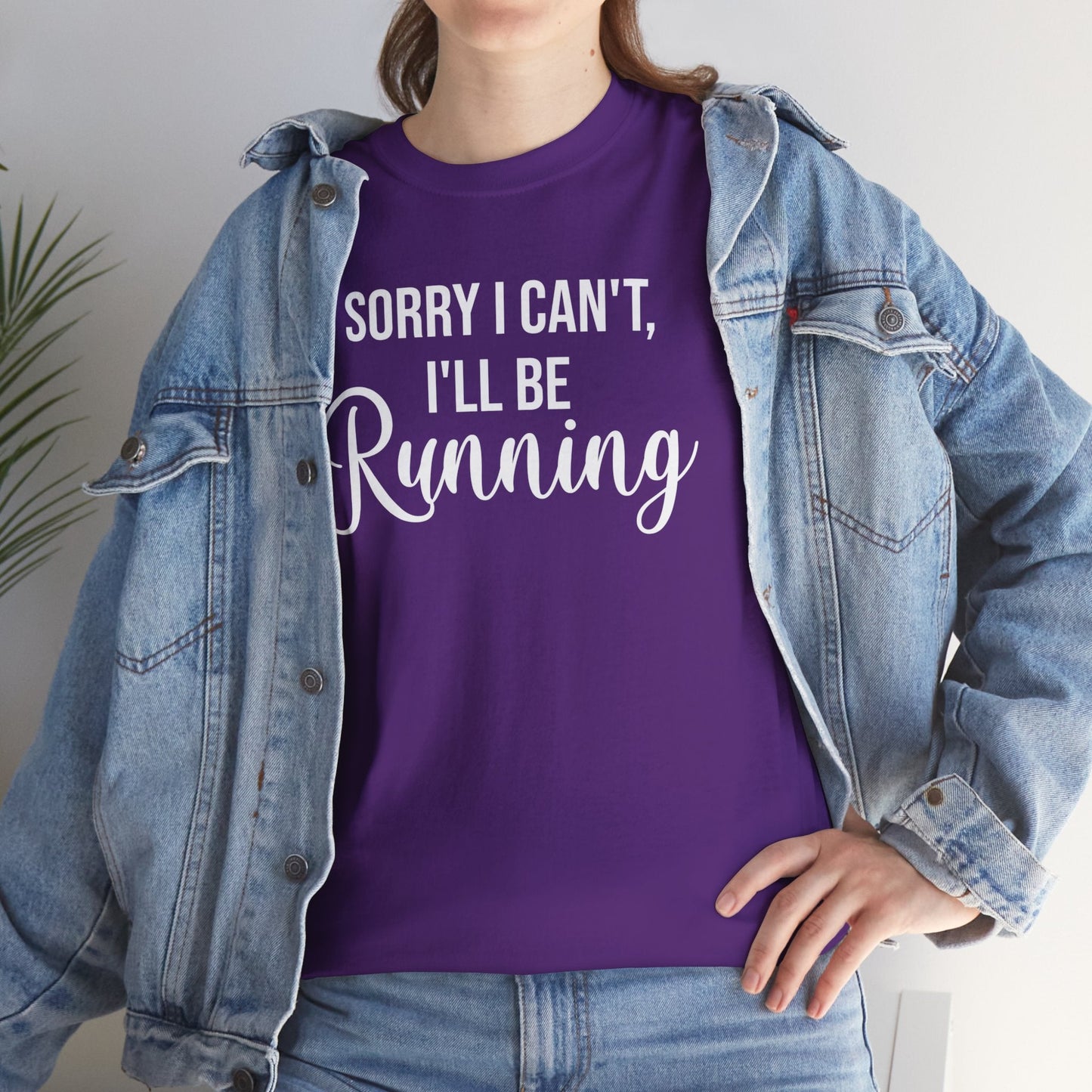 Sorry, I can't, I'll be Running (White print) - Unisex - Forward Gear Athletics